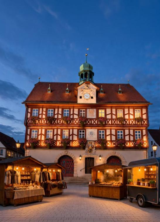 Abendmarkt Bad Staffelstein_Bild KI generiert